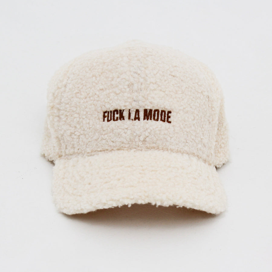 Sherpa FLM Cap - Off-White + Camel