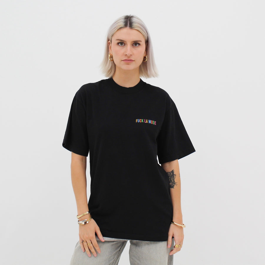 Rainbow Oversize T-shirt - Black