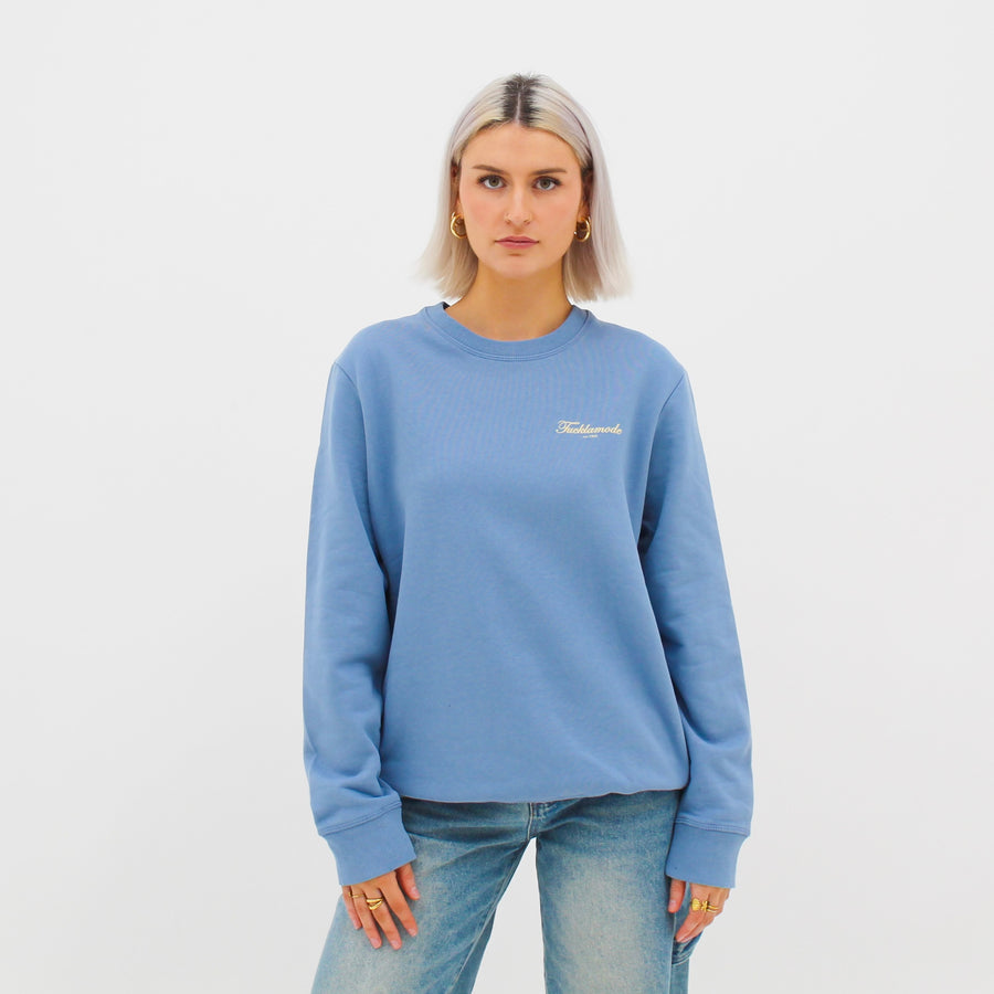 Script FLM Crewneck - Clear Blue