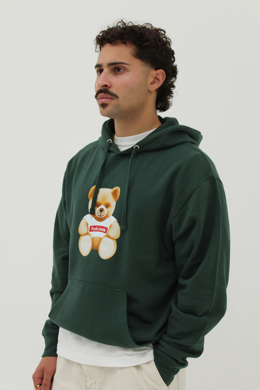 Hoodie FLM Ourson - Vert