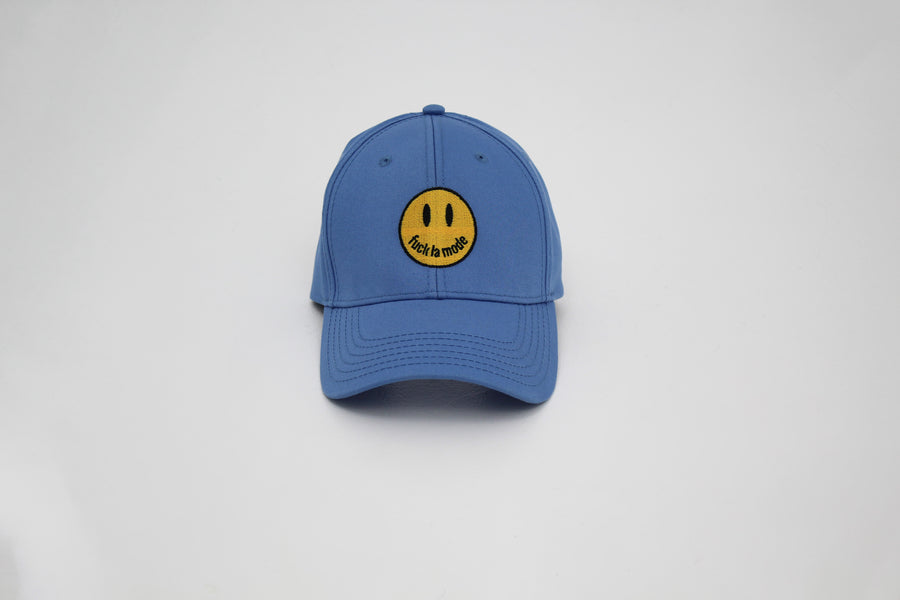 Smiley Face Cap - Blue