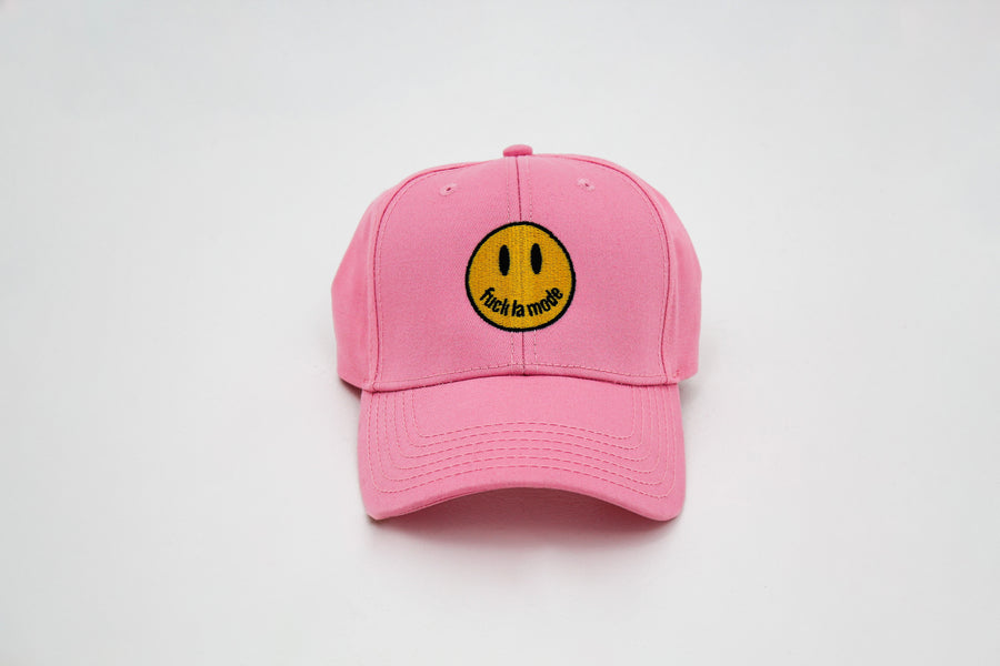 Smiley Face Cap - Pink