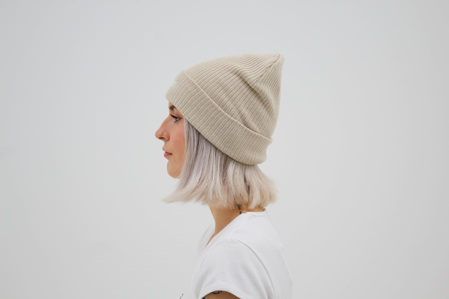 Cotton Beanie - Creme