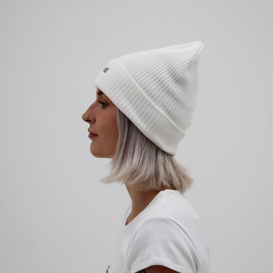 Cotton Beanie - White