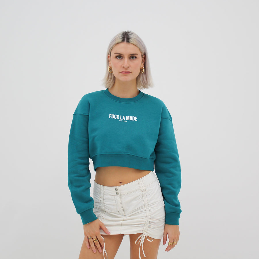 Crop Sweater - Teal