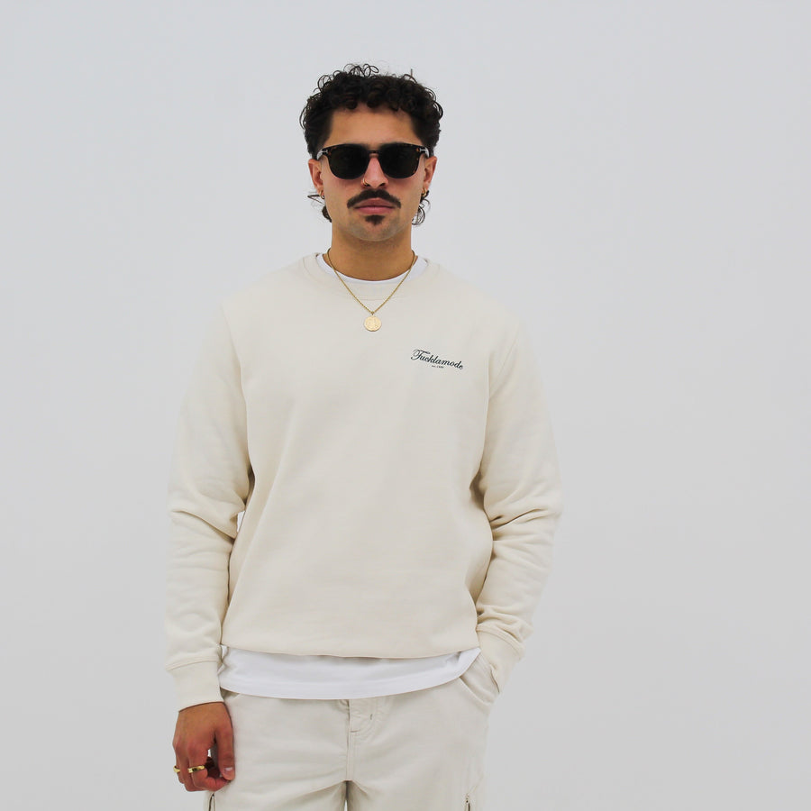 Script FLM Crewneck - Creme