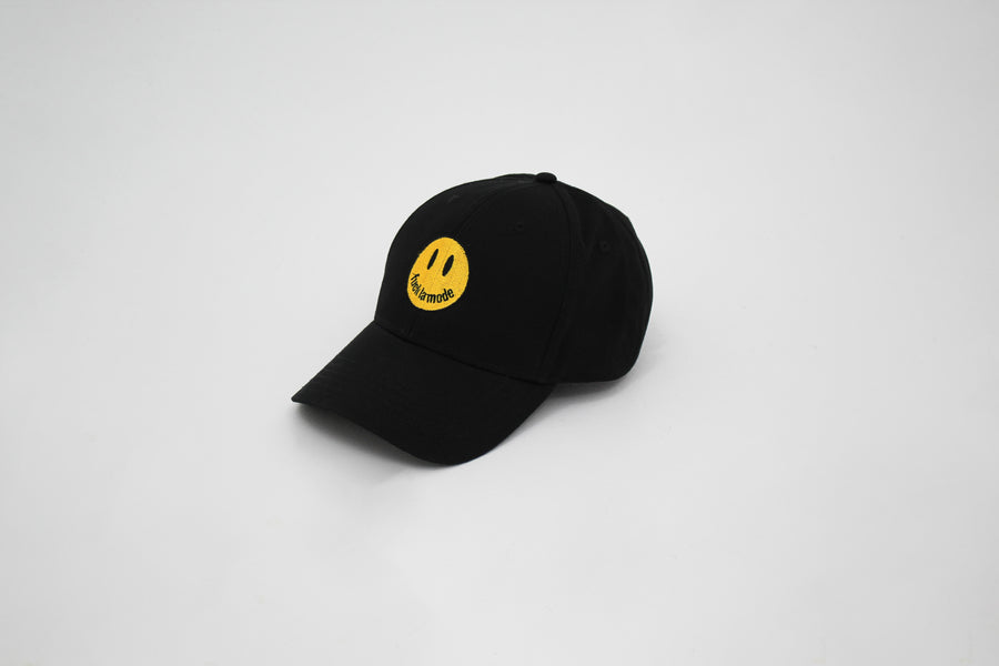 Smiley Face Cap - Black