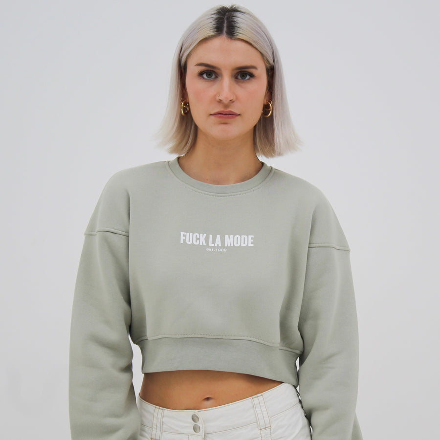 Crop Sweater - Grey