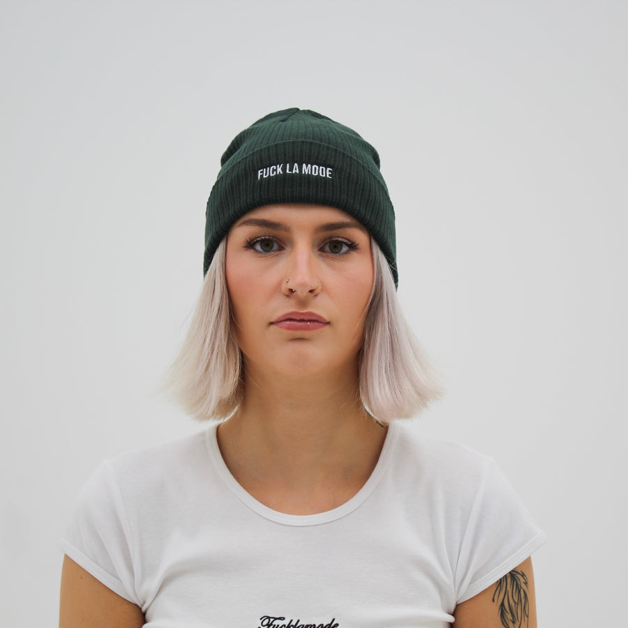 Cotton Beanie - Emerald