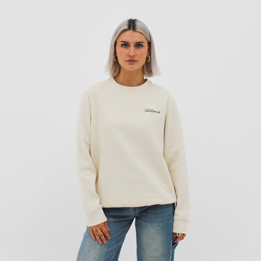 Script FLM Crewneck - Creme