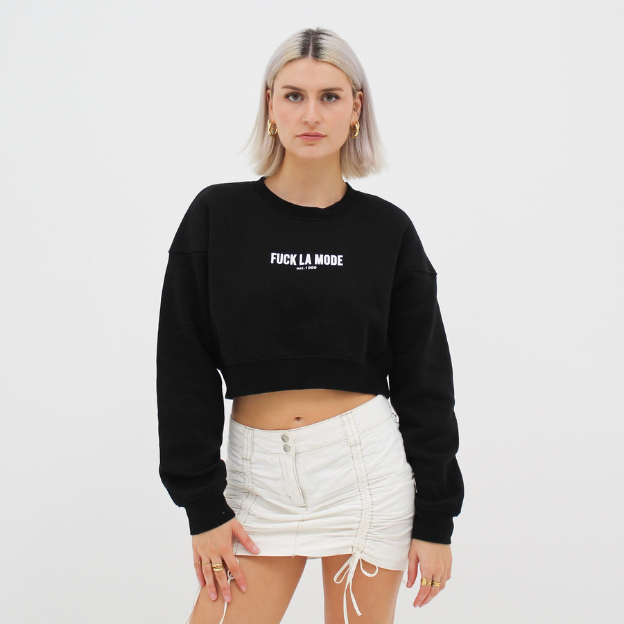 Crop Sweater - Black