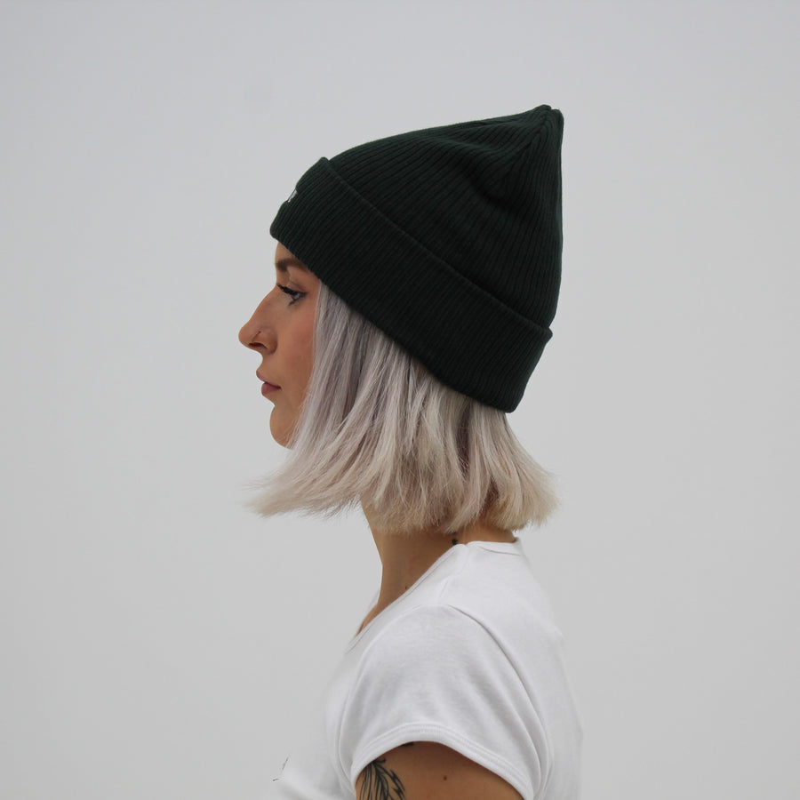 Cotton Beanie - Emerald