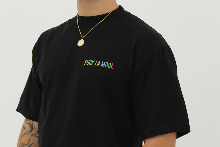 Rainbow Oversize T-shirt - Black